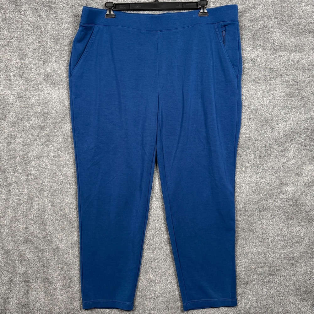 Chico's Womens 4 US XXL Hoodie Pants Set Blue Pullover Vacation Casual Stretch - Picture 10 of 16